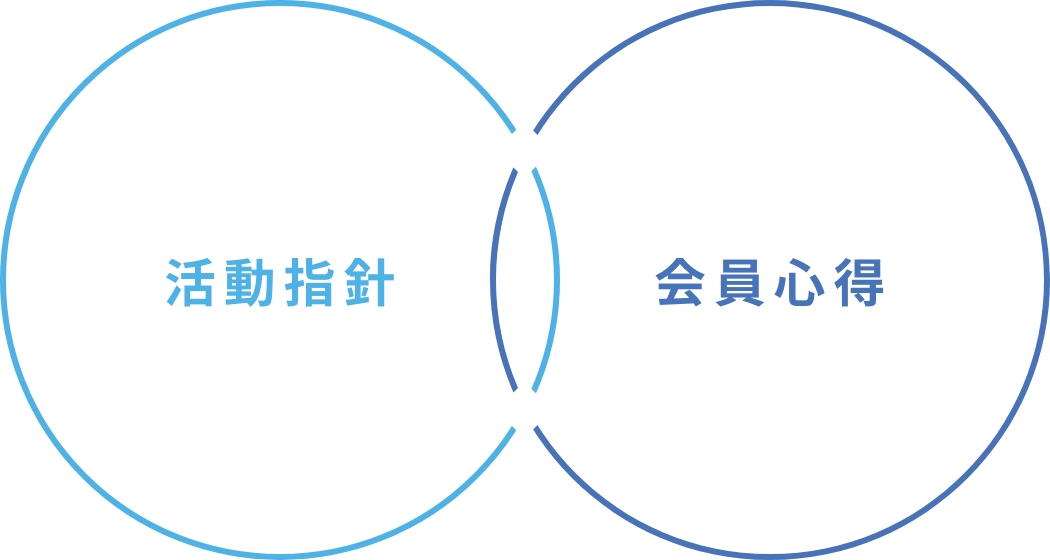 活動指針・会員心得